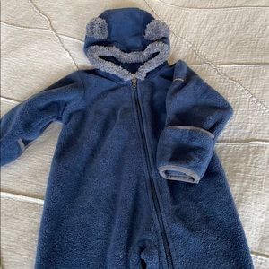Columbia baby fleece bunting suit